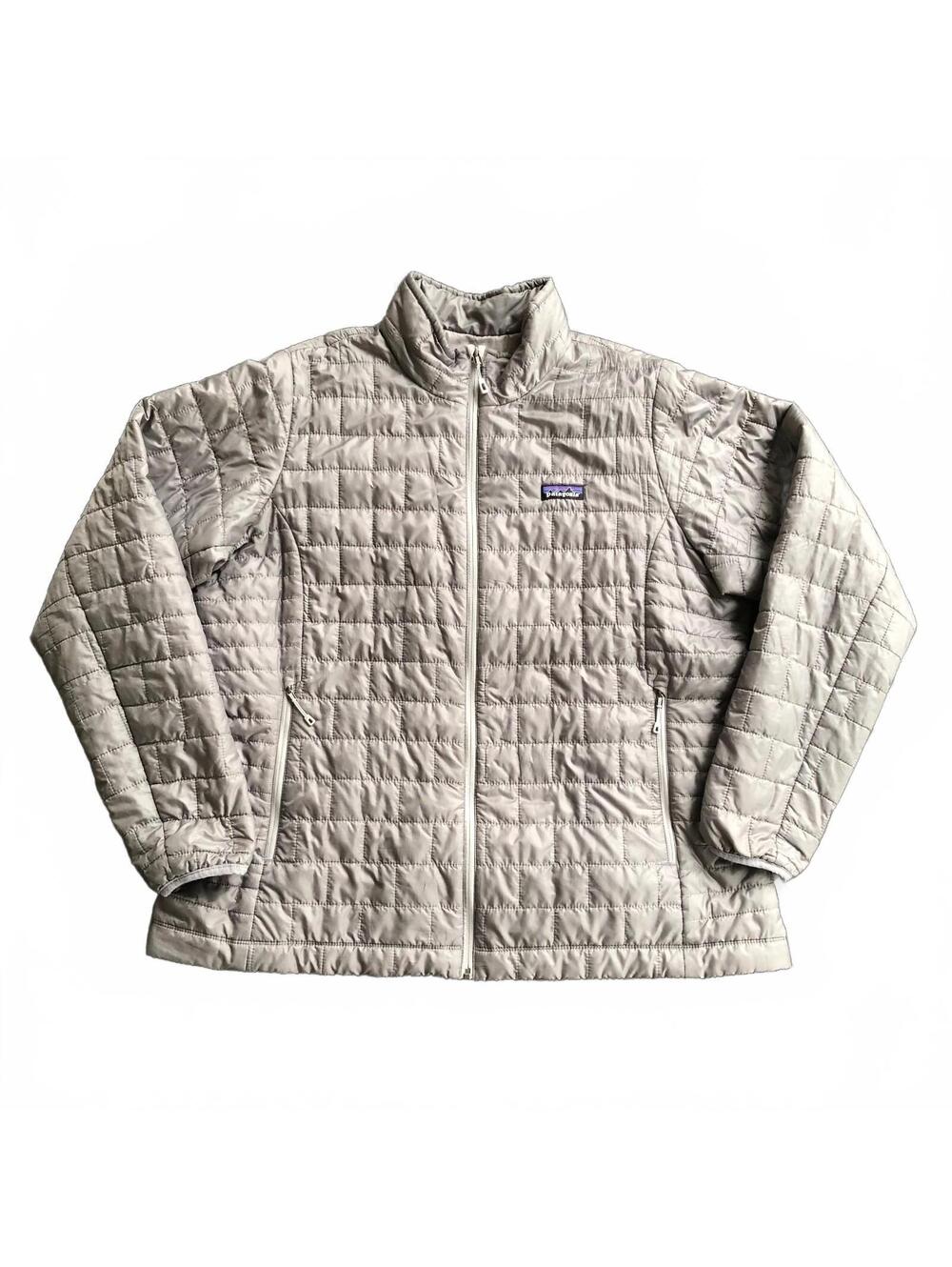 Patagonia Women's XXL Gray Nano Puff Jacket Gorpcore Granola Girl Outdoorsy